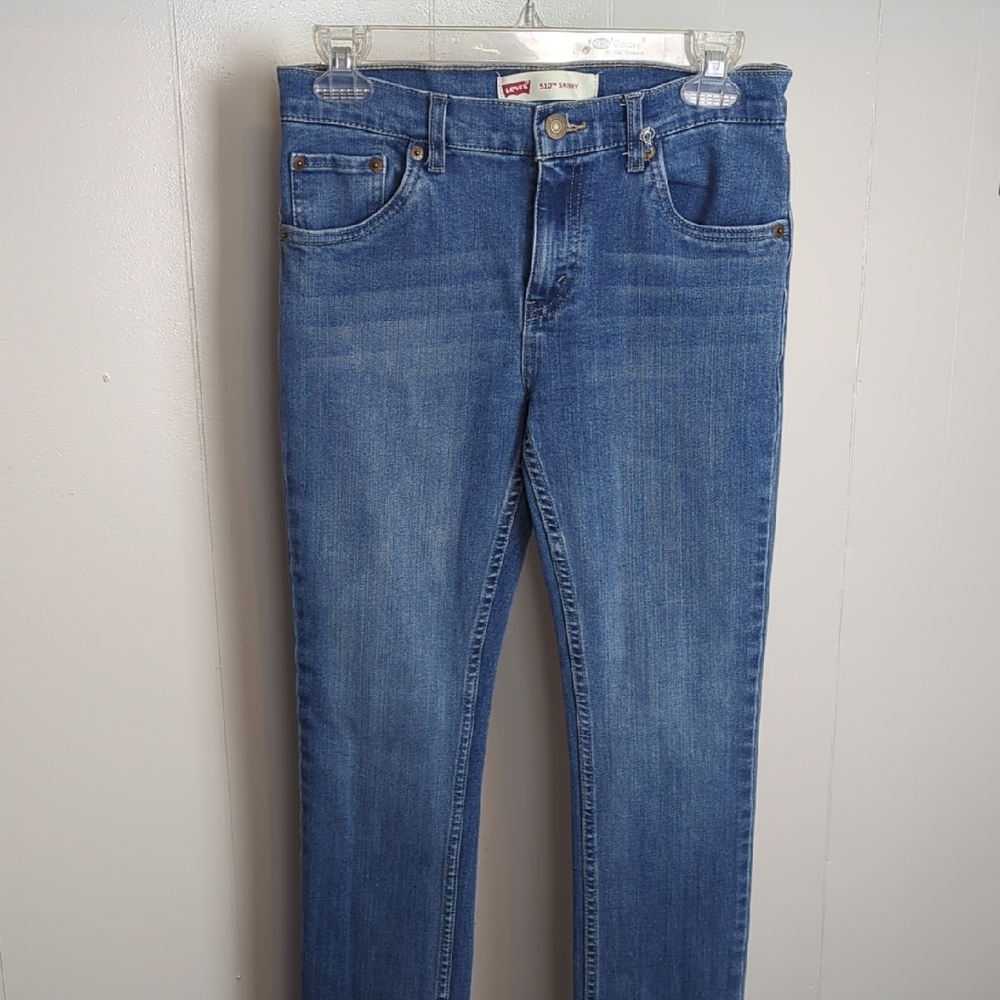 LEVI'S 510 Big Girls 16 Regular Skinny Blue Jeans